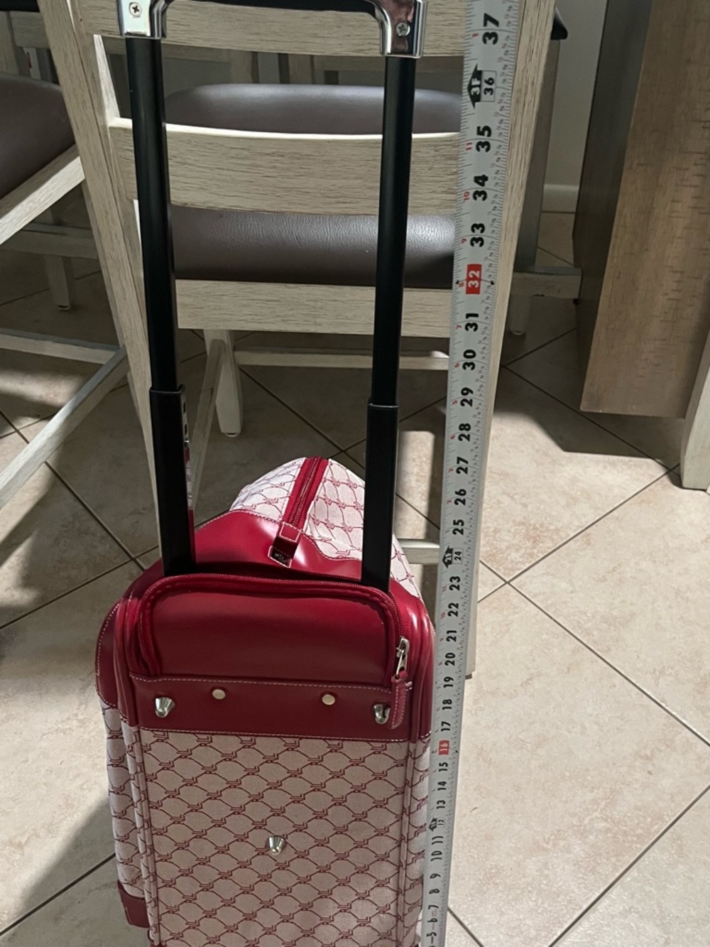 Ralph Lauren Patterned Travel Duffle Wheelie Bag - Picture 6 of 13